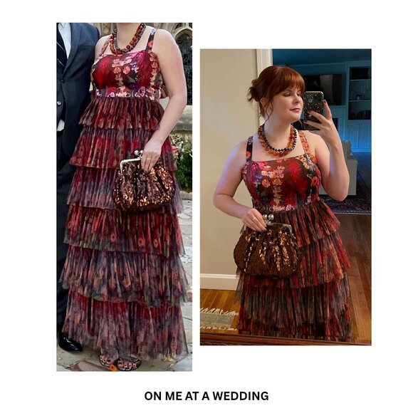 NWOT Hutch Avani Tiered Floral Gown - US 14 - Picture 3 of 9